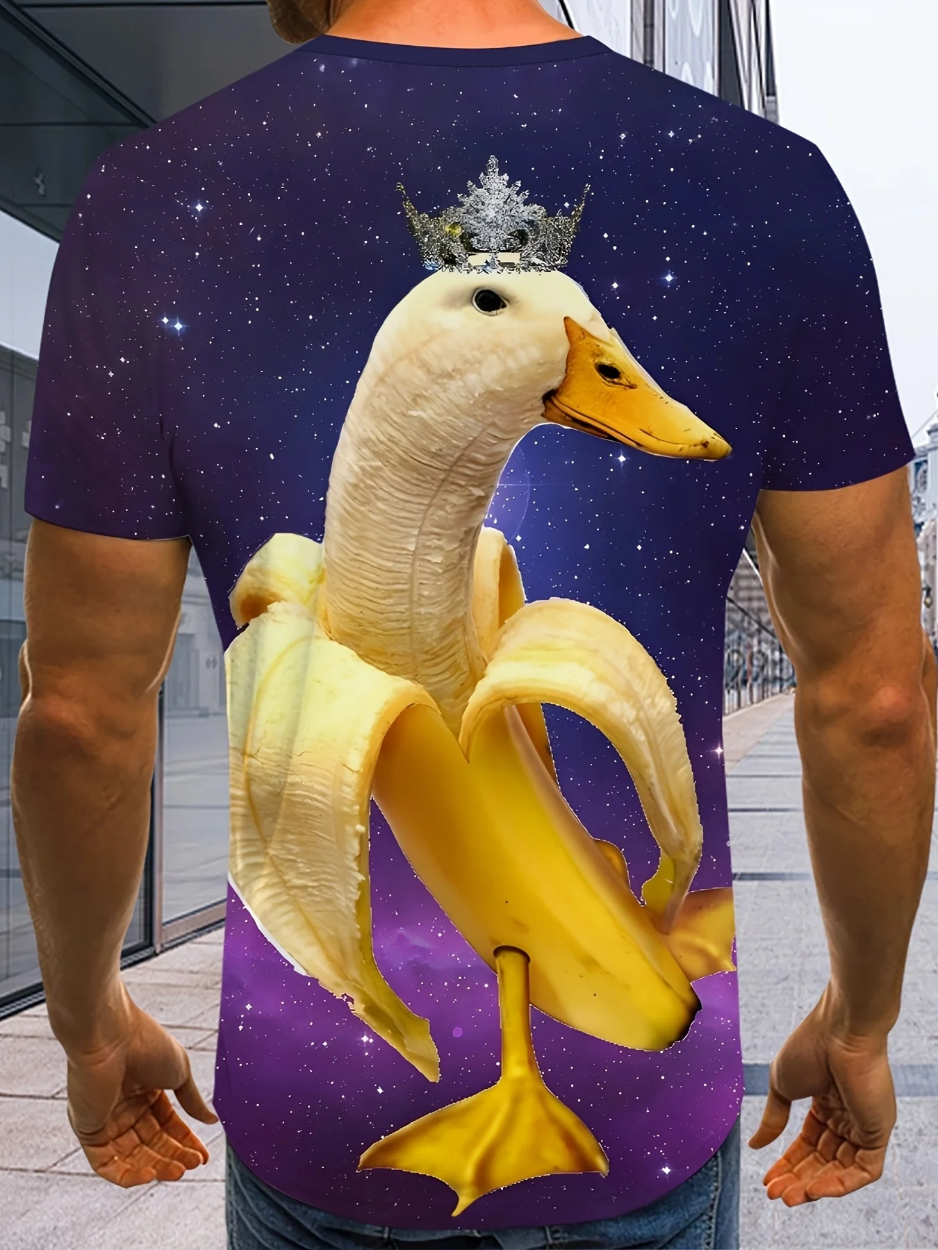 

Comfortable Fit, Short Sleeve Top, Young Adults, Weekend Style, Trendy Design, Breathable Material, Print Top, Young Men