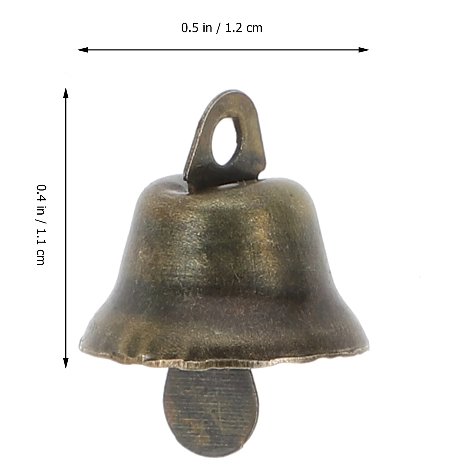 100 Pcs Bronze Bell Safe Decorations Small Bells Pendant Mini Christmas Copper Xmas Pendants Party