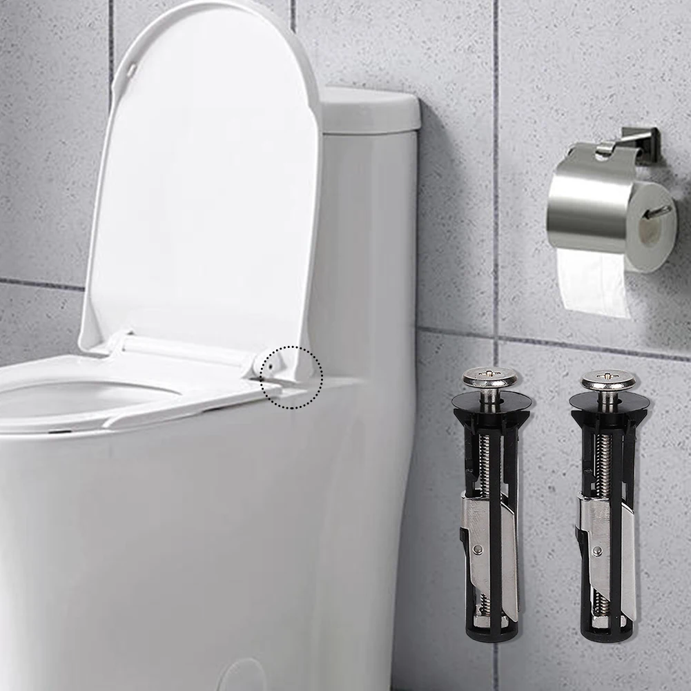 헤비 듀티 변기 시트 고정 볼트 키트 변기 시트 나사 물탱크 변기 볼트 힌지 나사 간편 설치 및 유지보수용