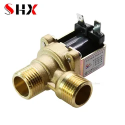 solenoid valve 220V DC 12V 24V DN15 G1/2 1/2'' Brass Electric Solenoid Valve Normally Closed Water Inlet Switch with Filter