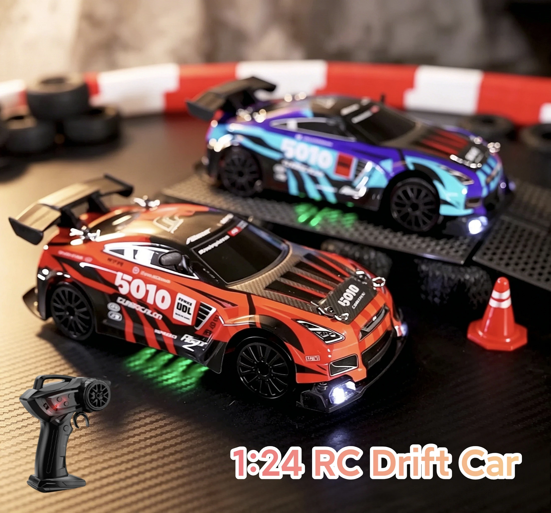 

Радиоуправляемая дрифт-машина 1:24, 4WD, 2.4G, высокоскоростная гоночная модель, электрическая игрушка для соревнований, подарок на день рождения для мальчиков