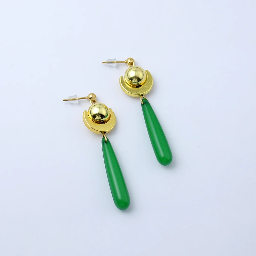 Anime Apothecary Diary Women Maomao Cosplay Earrrings Green Pendant Ear Studs Accessories Props For Women Girls Gifts Jewelry