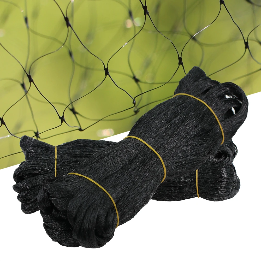 Garden Anti-bird Netting Black PE Nylon Woven Mesh 2M 4M Width Mesh Protection Net for Against Poultry Deer Squirrel Plant Tree