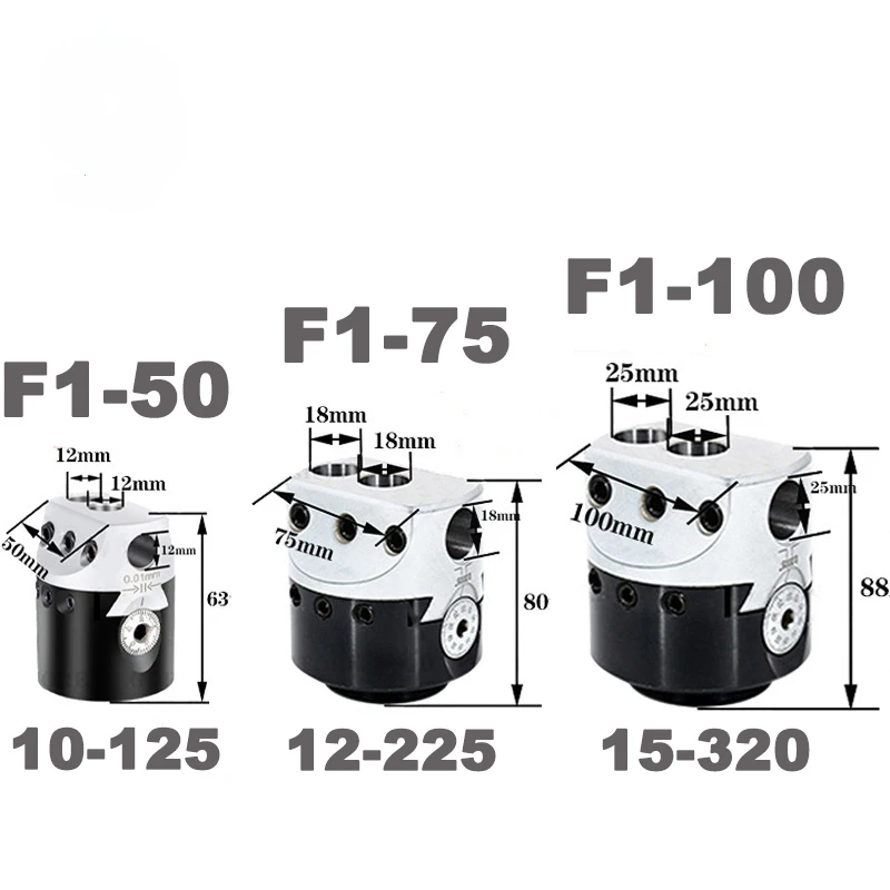 F1 Boring Head F1 Boring Bar MT5 MT4 MT3 MT2 C20 C25 BT30 BT40 NT30 NT40 R8 F1 Boring Tool 50mm 75mm F1 Boring Tool Holder