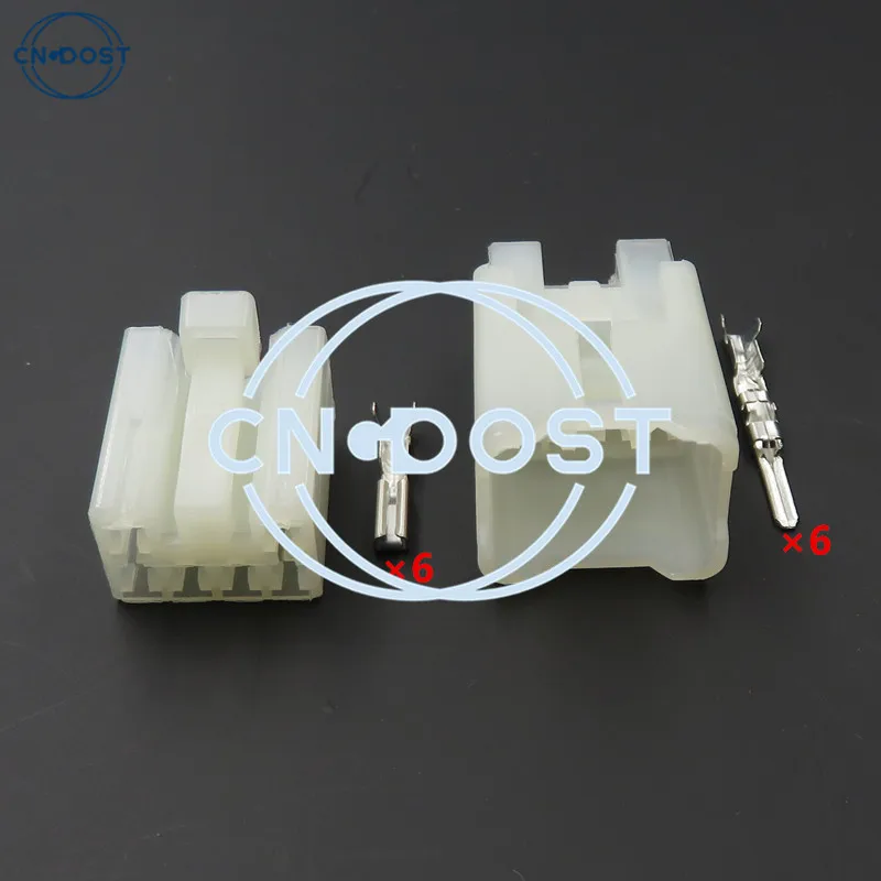 1 Set 6 Pin Automotive Socket Power Connector Housing CD Plug AC Assembly 7122-1360 7123-1360