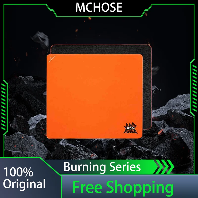 Mchose Burning Series Gaming Mouse Pad 490*420*4mm E-Sport Special Surface Texture Benchmark Artisan Zero Customized X-Soft Base