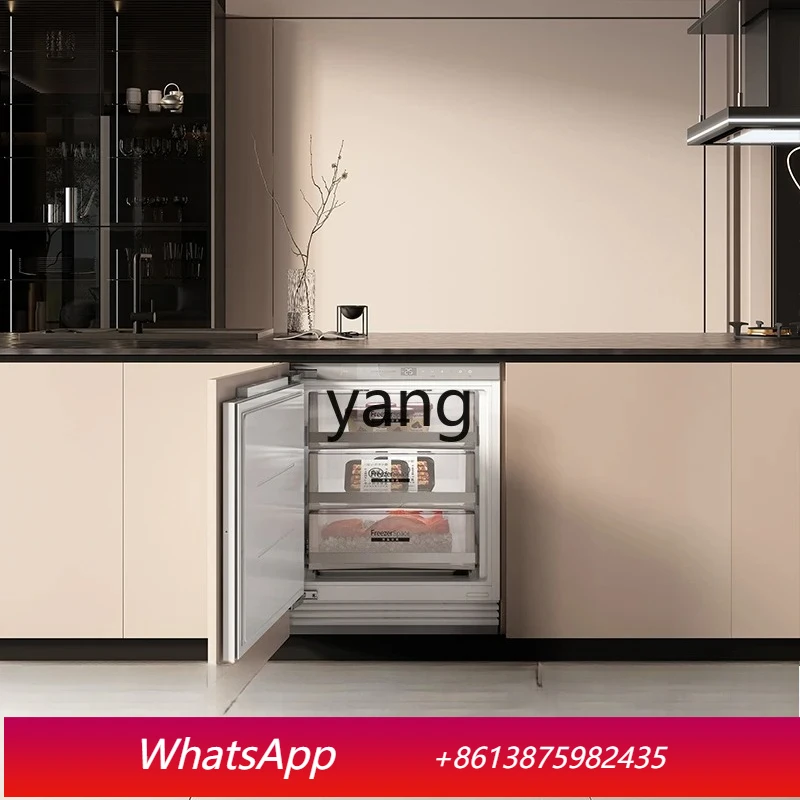 

LTT Household Undercounter Double Door Fully Embedded Cabinet Hidden Thin Mini Refrigerator