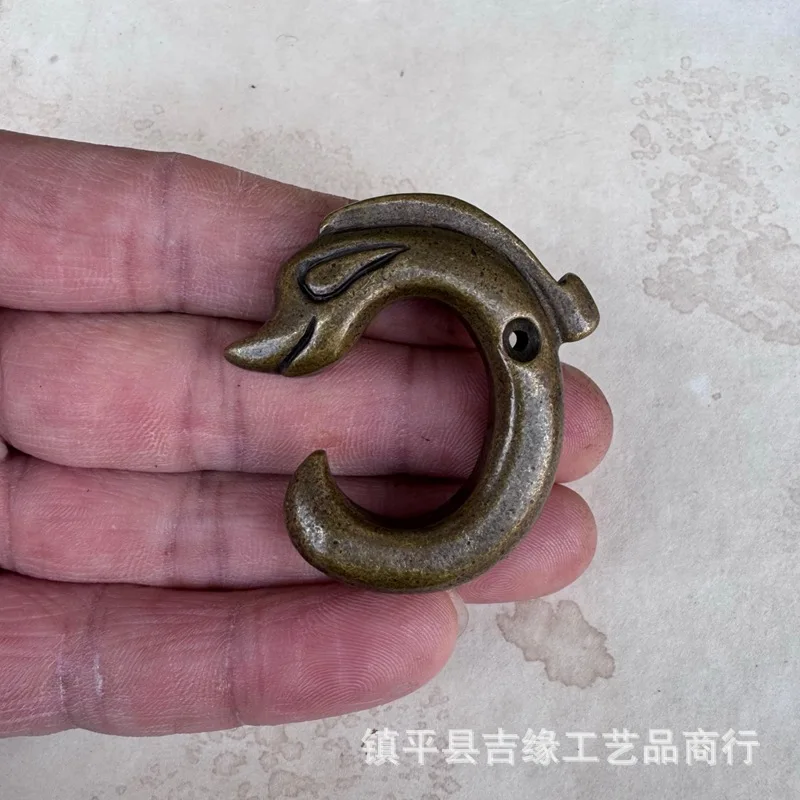 

Brass Dragon Pendant Necklace Pendant Beast Pendant