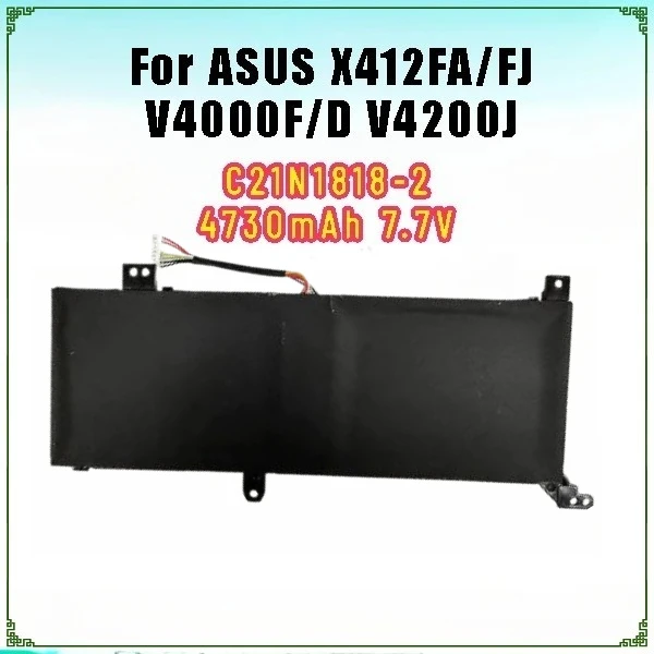 

2025 For ASUS X412FA/FJ V4000F/D V4200J Laptop Battery New C21N1818-2 4730mAh 7.7V