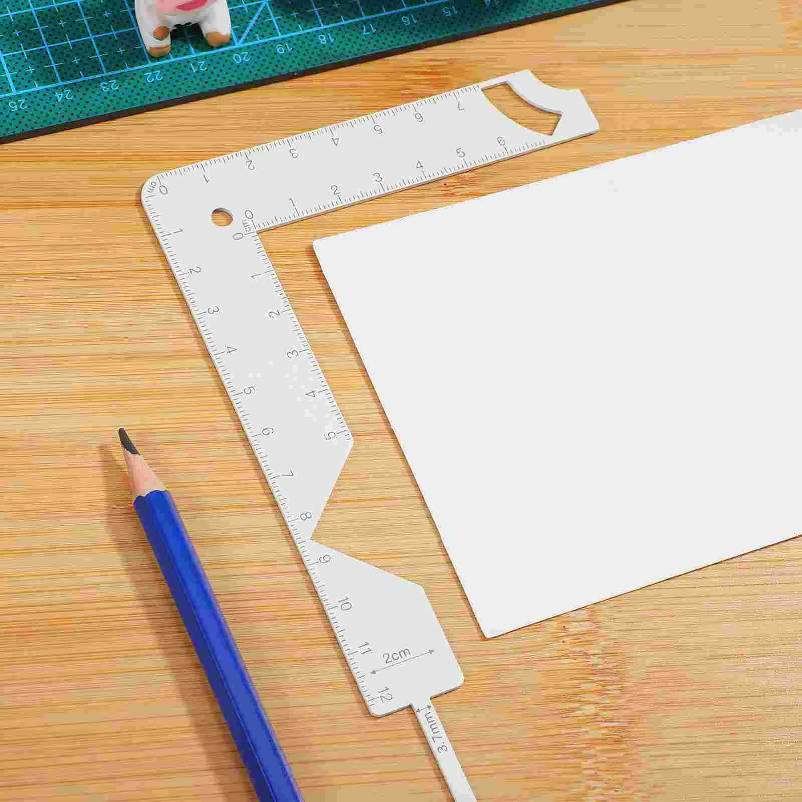 Régua de posicionamento de capa, ferramenta de ligação de livro, guia de scrapbook, estêncil, modelo de encadernação, kit de metal, ferramentas de suprimentos