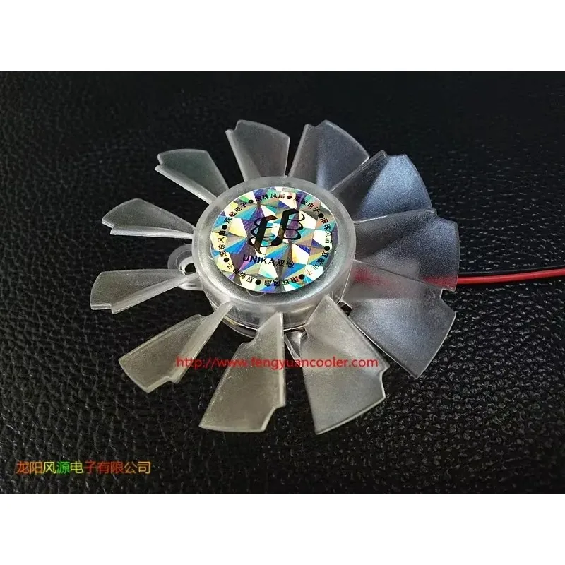 pa 5Pcs  6010 Graphics card fan blade Ball bearing 55MM Diameter 25mm Hole Pitch 12V 0.15A  fan blade for UNIKA graphics