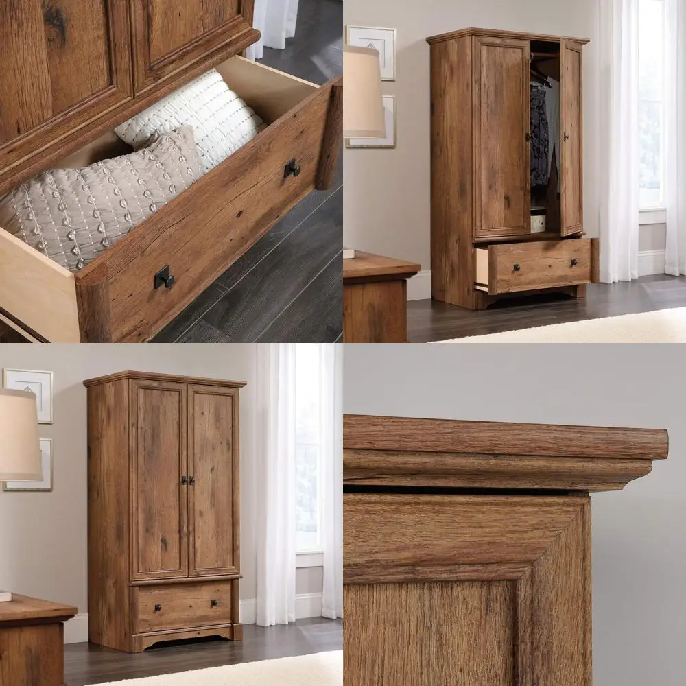 Palladia Armoire, Vintage Oak inish