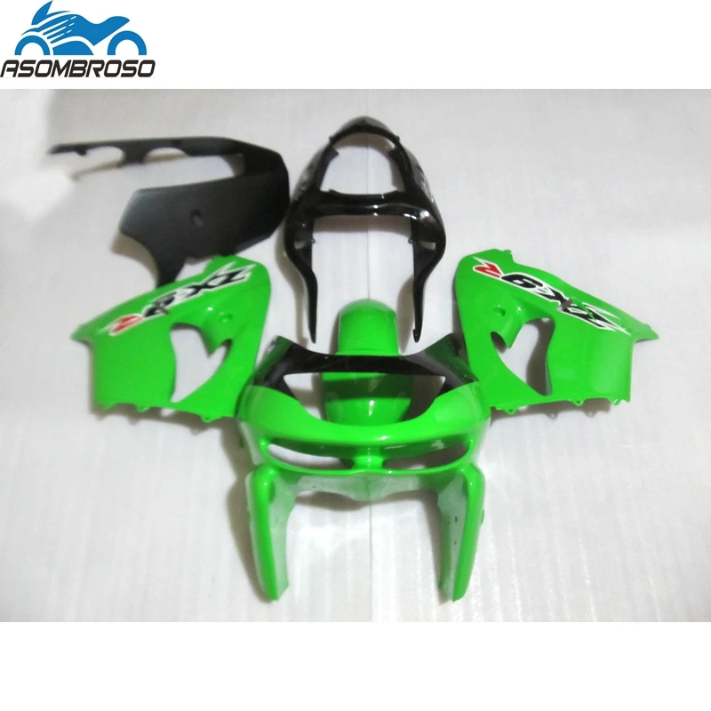 

АБС-пластик для мотоцикла Kawasaki Ninja ZX9R, комплект обтекателей 1998-1999, зеленый, черный, комплект обтекателей zx9r 98 99 JP56