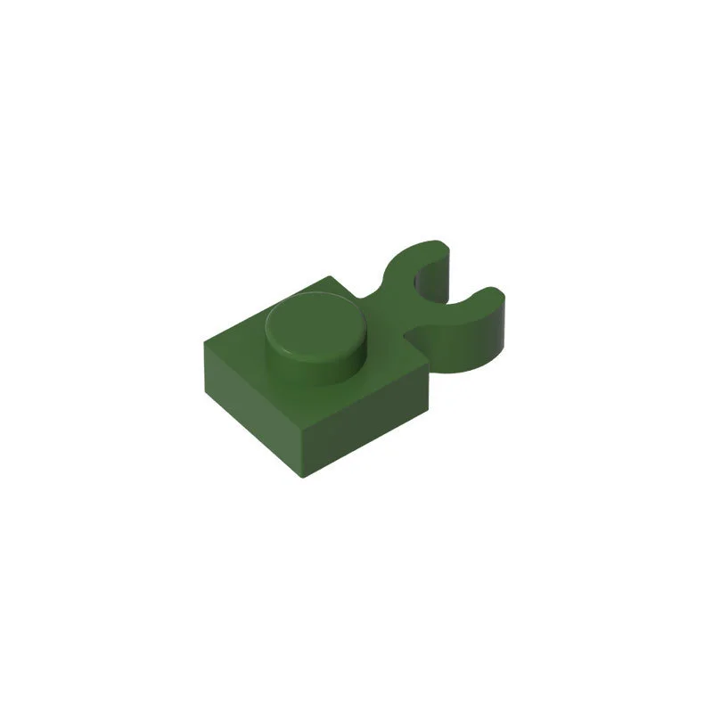 MOC 100PCS Puzzle Particle 60897 4085 1x1 Single Side Building Blocks Educational Horizontal Clamp Plate Bricks Idea Toys Gifts