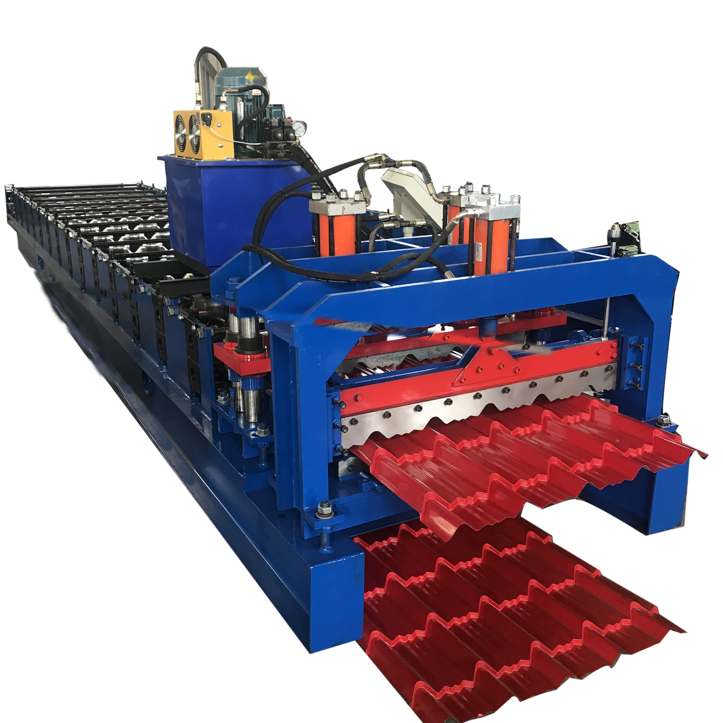 Automatic Metal Color Steel Roofing Sheet Making and Glazed Roof Tile Roll Forming Machine Price
