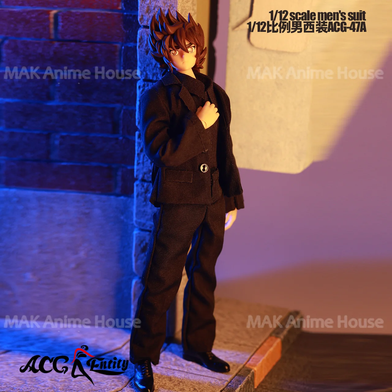 ACG-47 1/12 مقياس الذكور دعوى سترة قميص بدون أكمام السراويل القماش ملحق نموذج ل 6 ''الجندي عمل الشكل الجسم الدمى لعبة #2