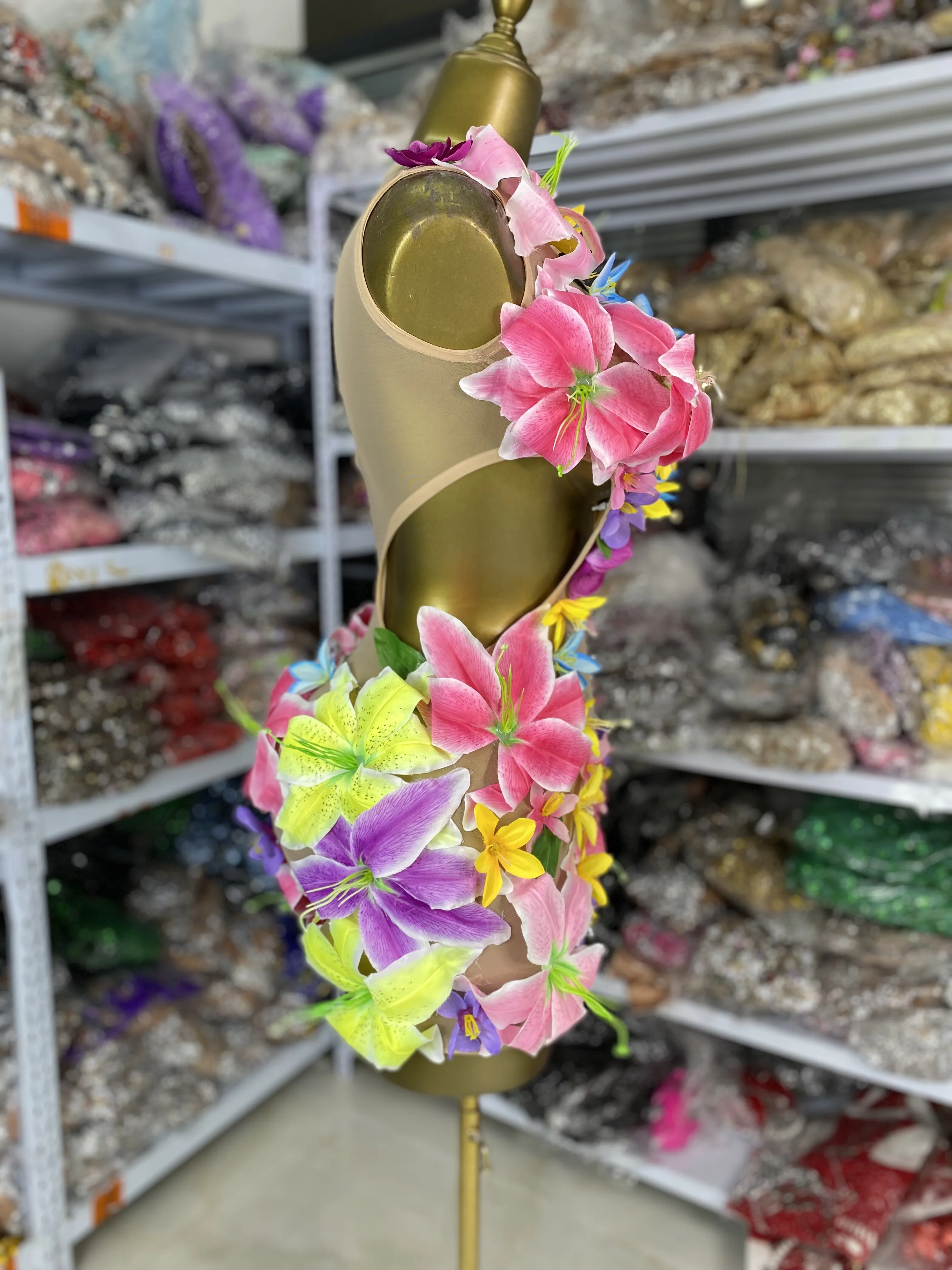 여성 플라워 페어리 포토 드레스 생일 파티 토픽 파티 아플리케 라인스톤 메쉬 컷아웃 웨이스트 보디콘 미니 드레스