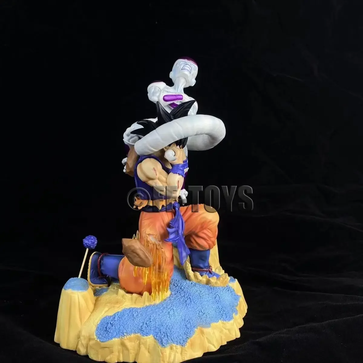 27cm Dragon Ball Z Figure Son Goku Bite Frieza Figurine Pvc Action Figures Gk Statue Collection Model Toys Gifts