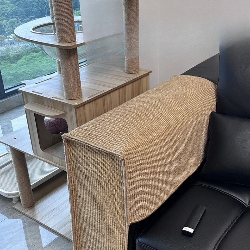 

Natural sisal flax plant anti-cat claw floor mat sofa chair foot cover protective pad resistant to scratching and crumbs