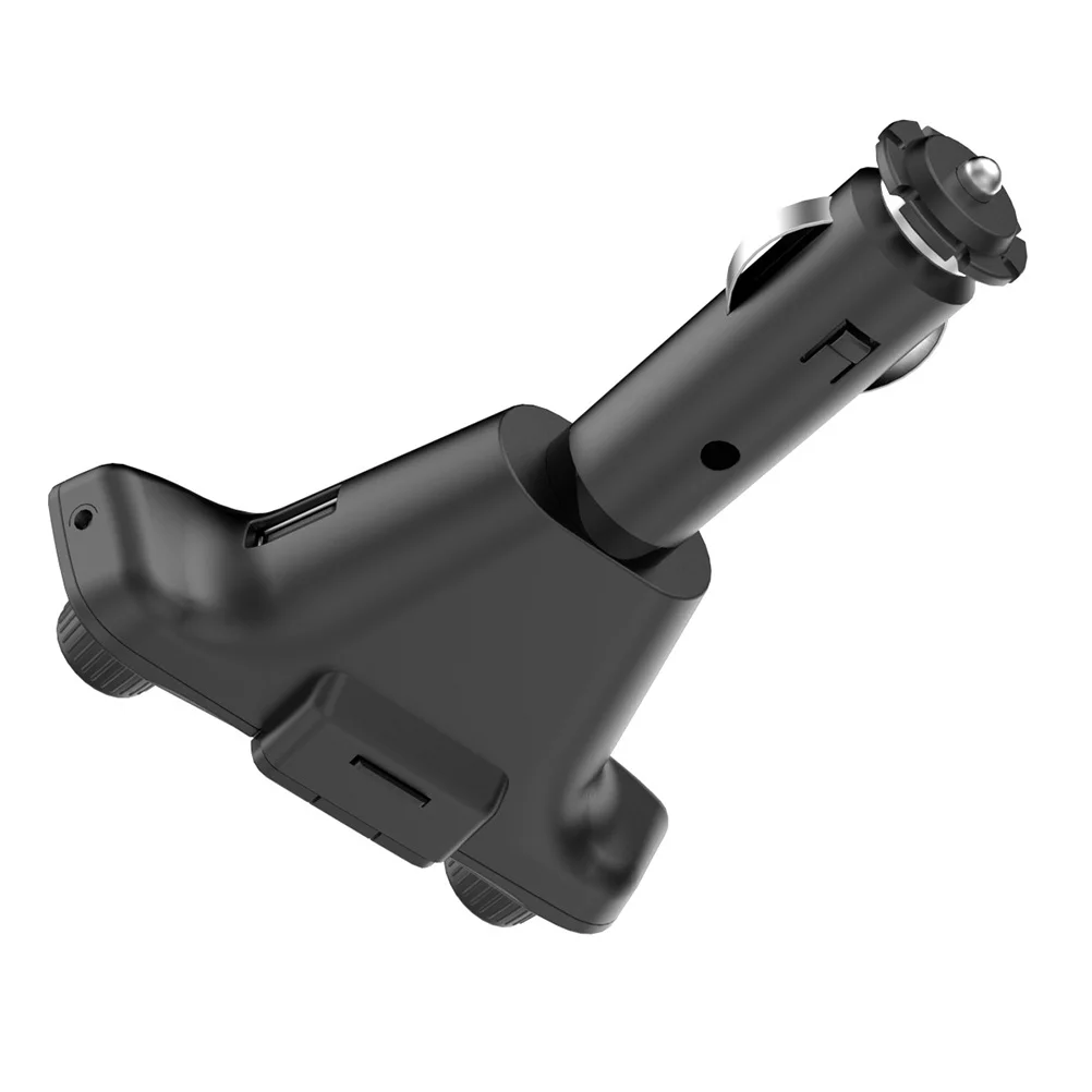 

1Pcs Receiver Car Wireless Fm Transmitter Mp3 Music Player USB Reader Dual USB Charging Vehicle Mounted Player Black