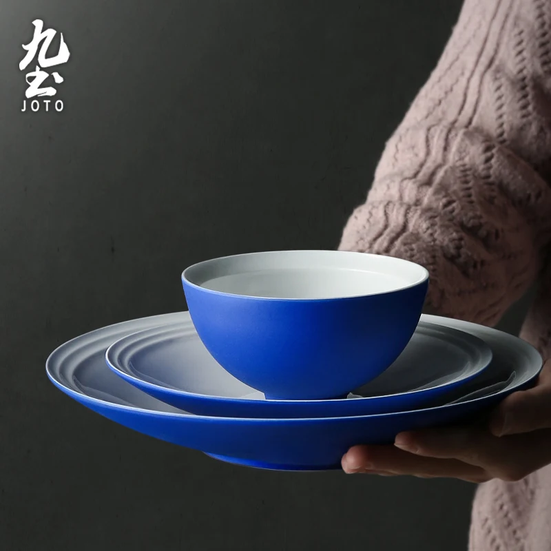 

JOTO Handmade Ceramic Klein Blue Dinnerware CJR0513