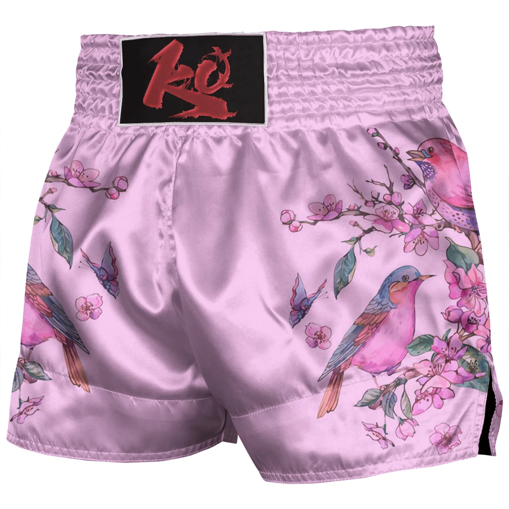 

Thai Boxing Shorts Pink Boxing Shorts Women's Children's Men's Adult Fighter Taekwondo Pants Fighter Boxing Martial Arts Suit