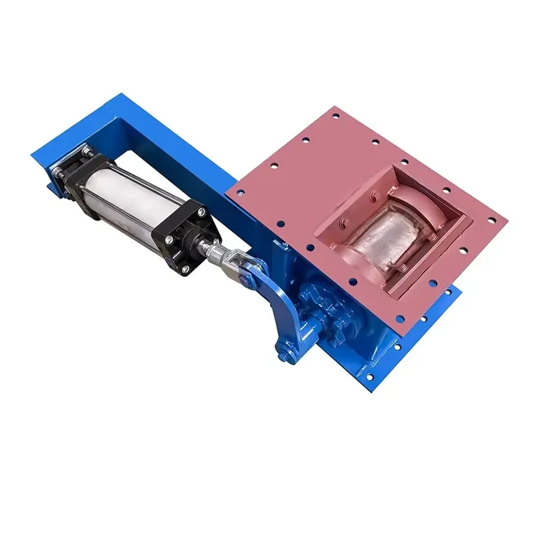Custom Pneumatic Carbon Steel Air Flow Control Damper Valve with Adjustable Air Volume for Dust and Exhaust Duct