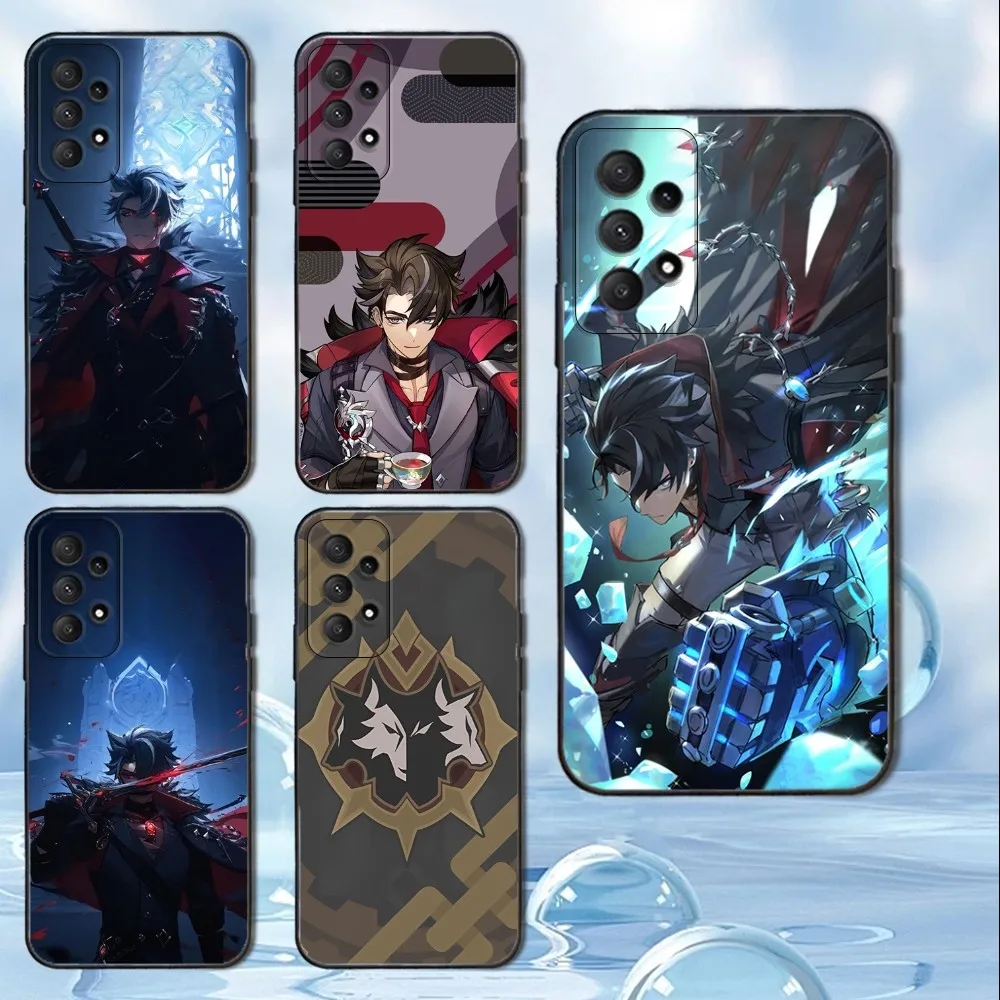 

G-Genshin Impact Wriothesley Phone Case For Samsung Galaxy A13,A21s,A22,A31,A32,A52,A53,A71,A80, Soft Black Cover