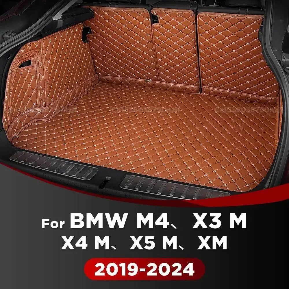 

Для BMW M4 2024 X3 M X4 M X5 M XM автоматический коврик для багажника с полным покрытием, автомобильный багажник, аксессуары для интерьера