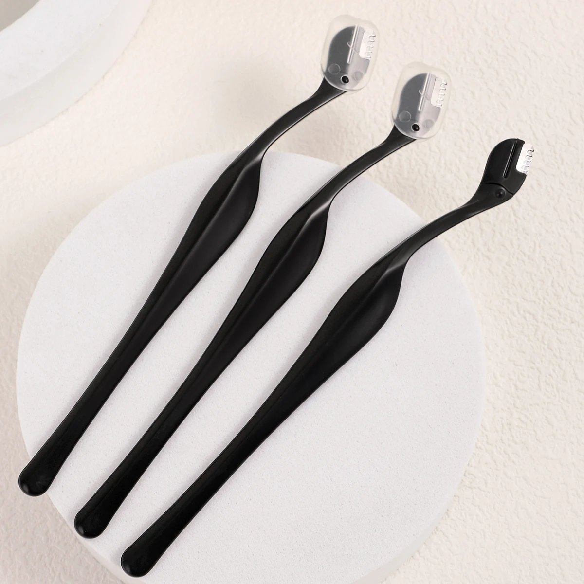 3 Eyebrow Razors, Small Head Precision Stainless Steel Razors, Facial Hair Trimmers, Cosmetic Tools, Beauty Care and Shaving.