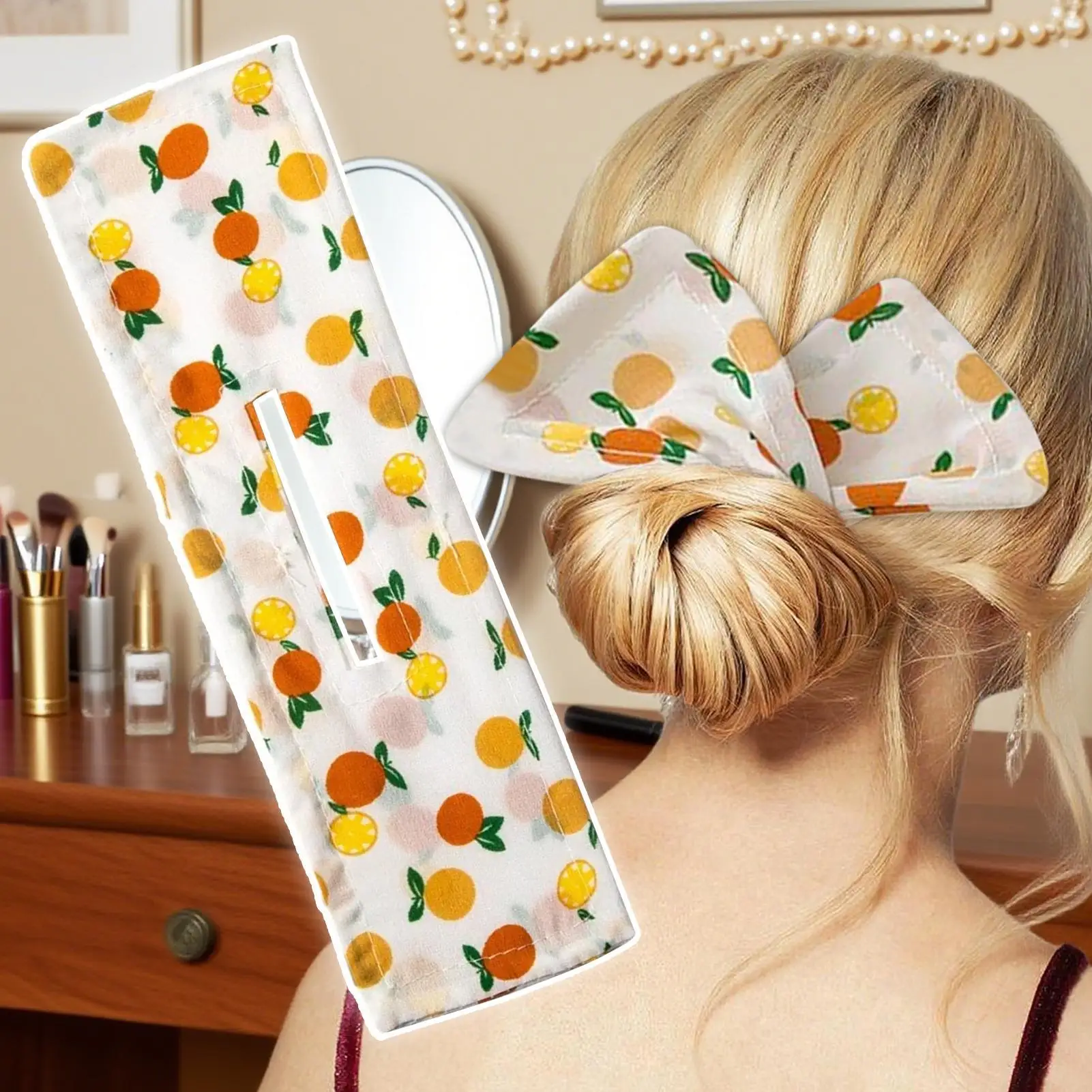 1PC Hair Bun Maker  Bun Print Headband Hairpin Women Hair Styling Twist Stylish Donut Bun Maker Accessories Twisted Hairpin Tool
