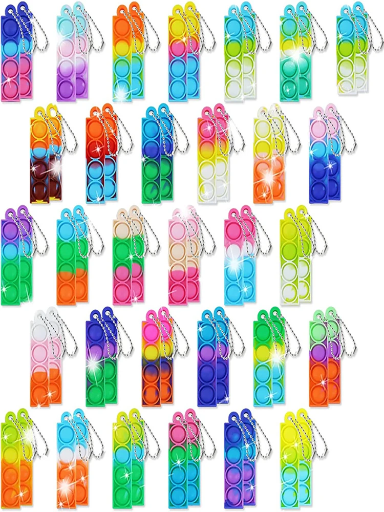 10/20/30/50 Stück Anti-Nagetier Finger-Bubble Mini-Schlüsselanhänger Rucksack-Anhänger Stressabbau-Spielzeug Party-Geschenke Squish – Detail 7