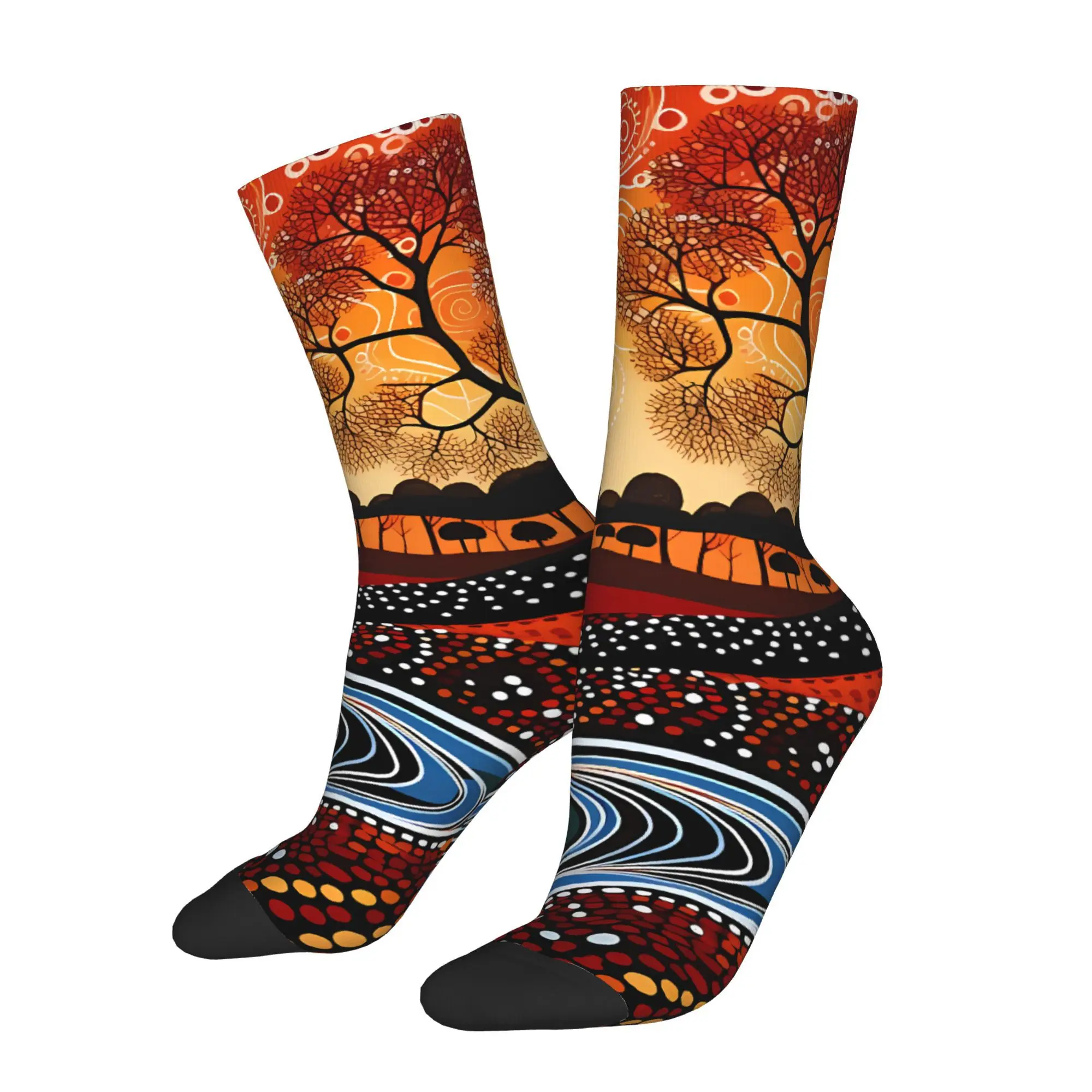 

Australian Indigenous Animal Art Sock Printed Man Polyester