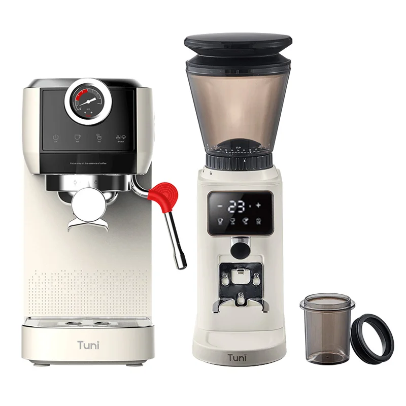 Coffee machine, small household, semi-automatic, dual boiler, extraction, concentration, steam, milk frothing