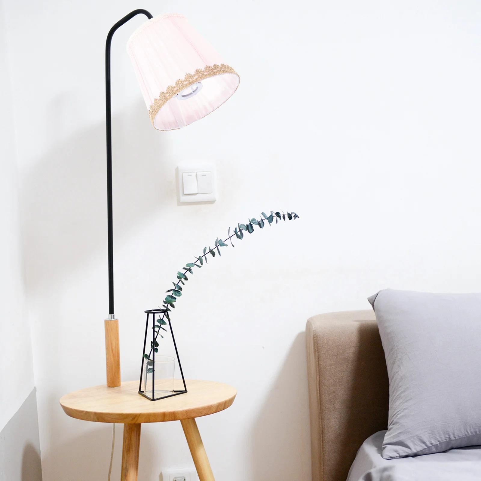 

1Pcs Cloth Lampshade High-Quality Fabric for Ceiling Wall Pendant Lamps Living Room Bedroom Study Decorative Light Cover E14