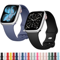 Band for apple watch strap 44mm 40mm 45mm 49mm 41mm 42mm silicone correas bracelet iwatch series 6 7 8 9 ultra 2 se 3 10 11 46mm