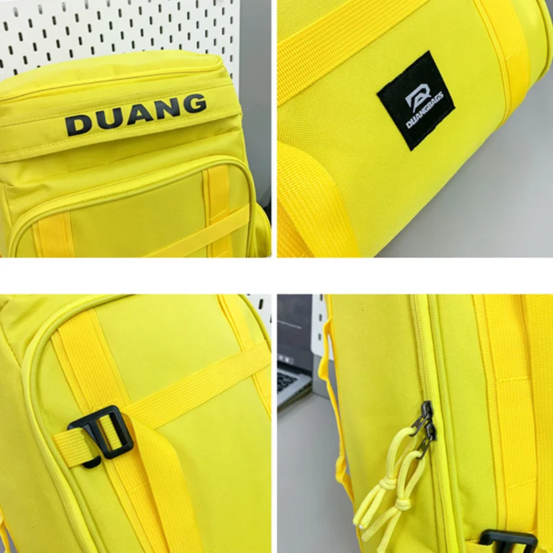 Wholesale Backpack with Printed Logo Dry Wet Separation Snowboard Bag Men's and Women's Large Capacity Backpack with Pattern