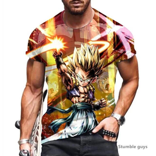 2026 Sommer Herren Outdoor Sport Dragon Ball T-Shirt Goku Vegeta T-Shirt Super Saiyan Kakarot Tee