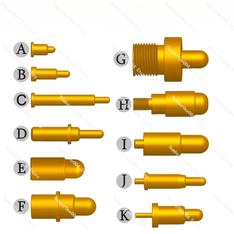 

High current spring probe signal pin test thimble pogopin connector contact telescopic pin