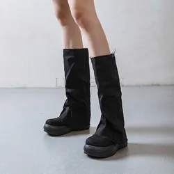 Fashion Hidden Heel Woman Long Over-the-knee Boot Warm Plush Women's Winter Thigh High Boots for Women  Platform  Shoes