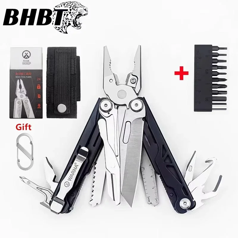 BHBT 20 In 1 Multitool Pliers Folding Multi Tool Scissors Saw EDC Outdoor Camping Survival Tools Home Repairs