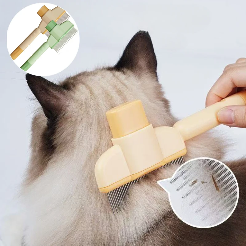 Stainless Steel Pet Flea Comb for Cats Floating Hair Removal Brush Grooming Cleaning Tool Pet Hair Removal Comb Pet Supplies