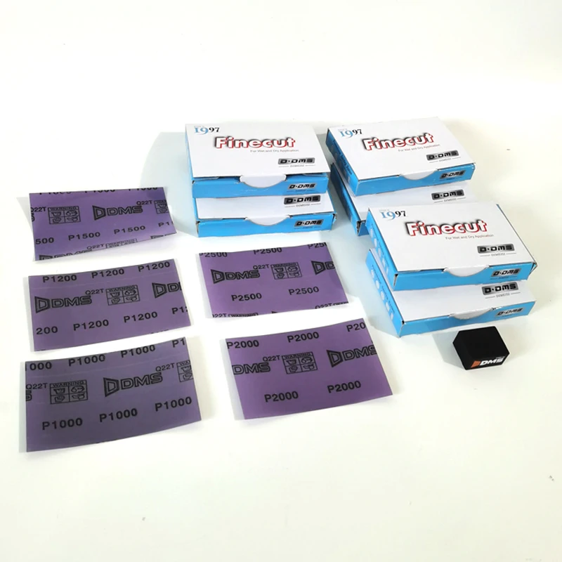 DMS ورق صنفرة مفتوح بثمانية نقاط لطلاء السيارات ورنيش تلميع بقعة الغبار إصلاح الرملي كتلة مكافحة تسد الصنفرة #1