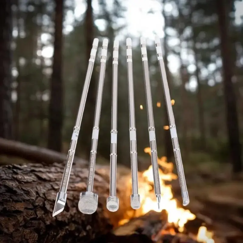 Puntas de pistola para soldar T12-BK/SKU/C6/C8/C10/C15 de alta calidad para Estación de soldadura OLED y STC-LED T12 P9/M8/9501 mango de retrabajo