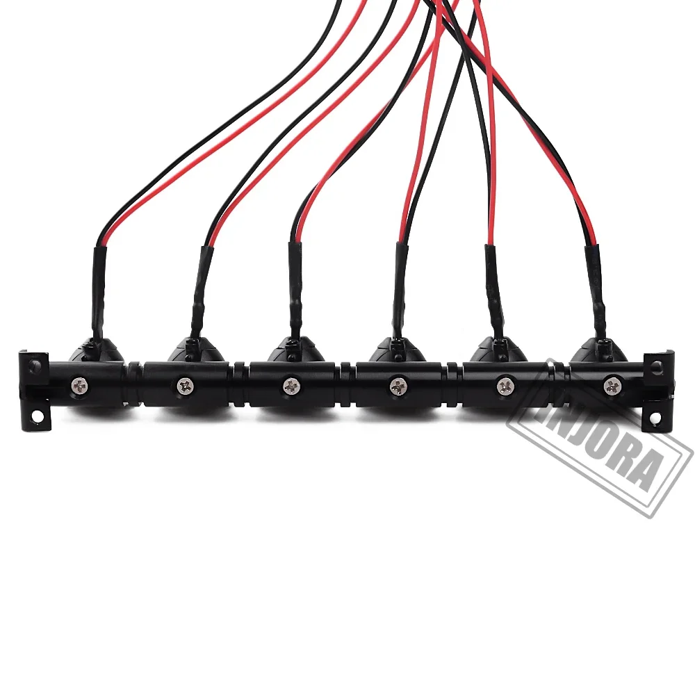 INJORA 1PCS RC Auto LED Lampada da tetto Barra luminosa per 1/10 RC Crawler Car TRX-4 SCX10 90046 Recat MST