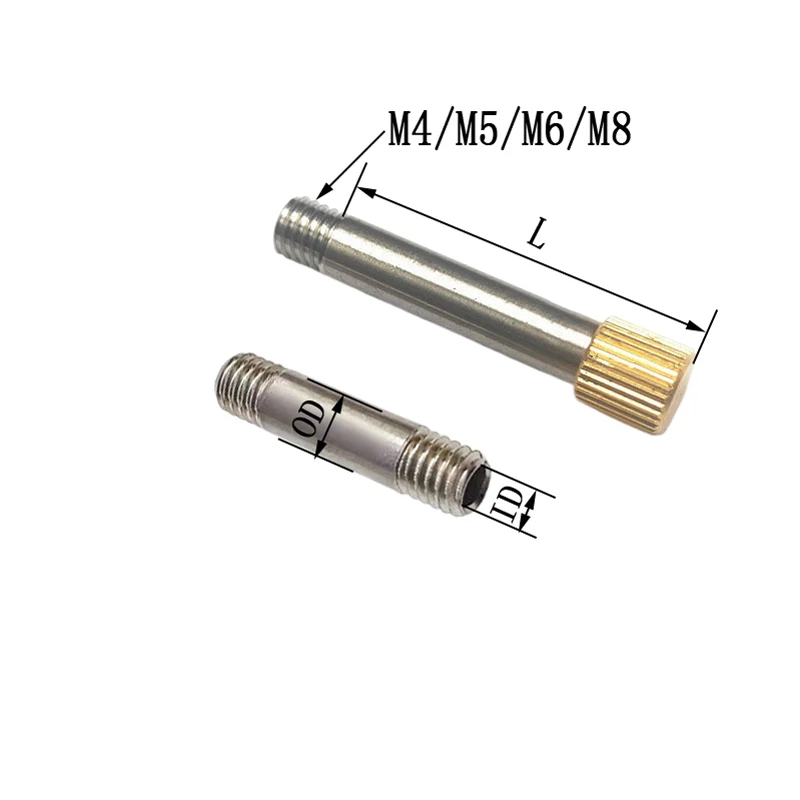 1pcs M4/M5/M6/M8 Stainless steel SS304 CNC Machine tool cooling Threaded Hollow Straight tube