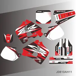 For HONDA CR125 CR 125 1991 1992 CR250 CR 250 1990 1991 Full Graphics Decals Stickers Motorcycle Background