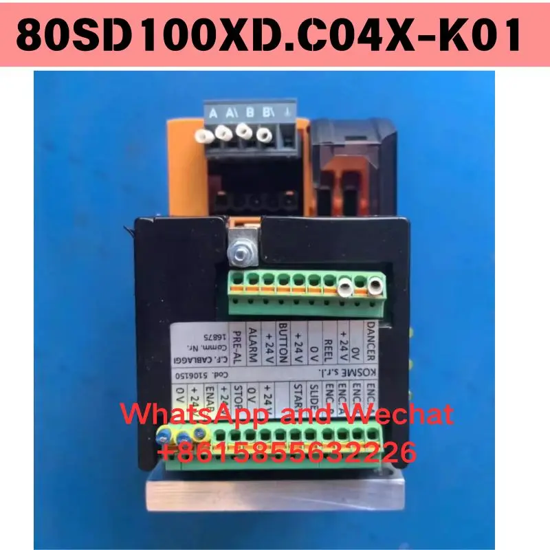 

Used OEM disassembled parts 80SD100XD.C04X-K01 Servo driver Functional test OK