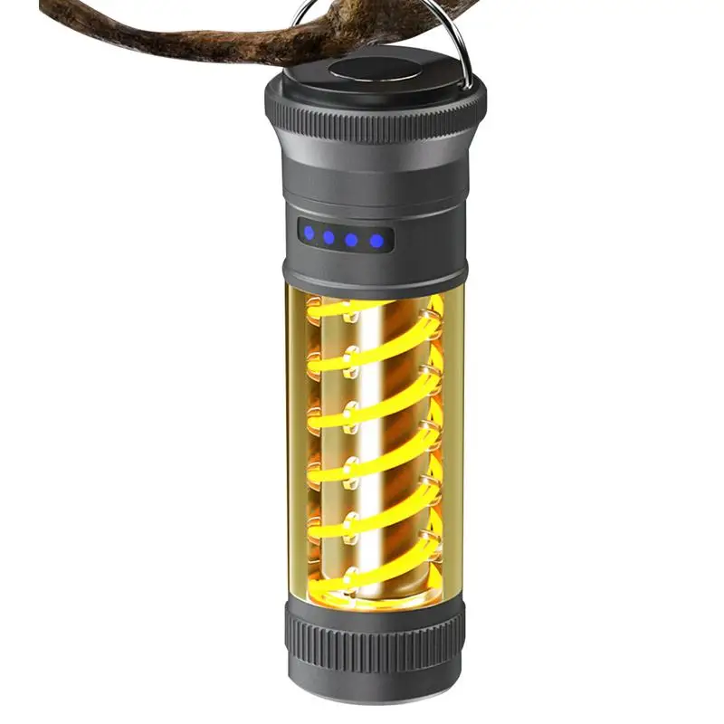 LED Camping Lanterns Stepless Dimming LED Flashlight Waterproof Portable Torch Lights Anti-Slip Outdoor Light For Nighttime Car