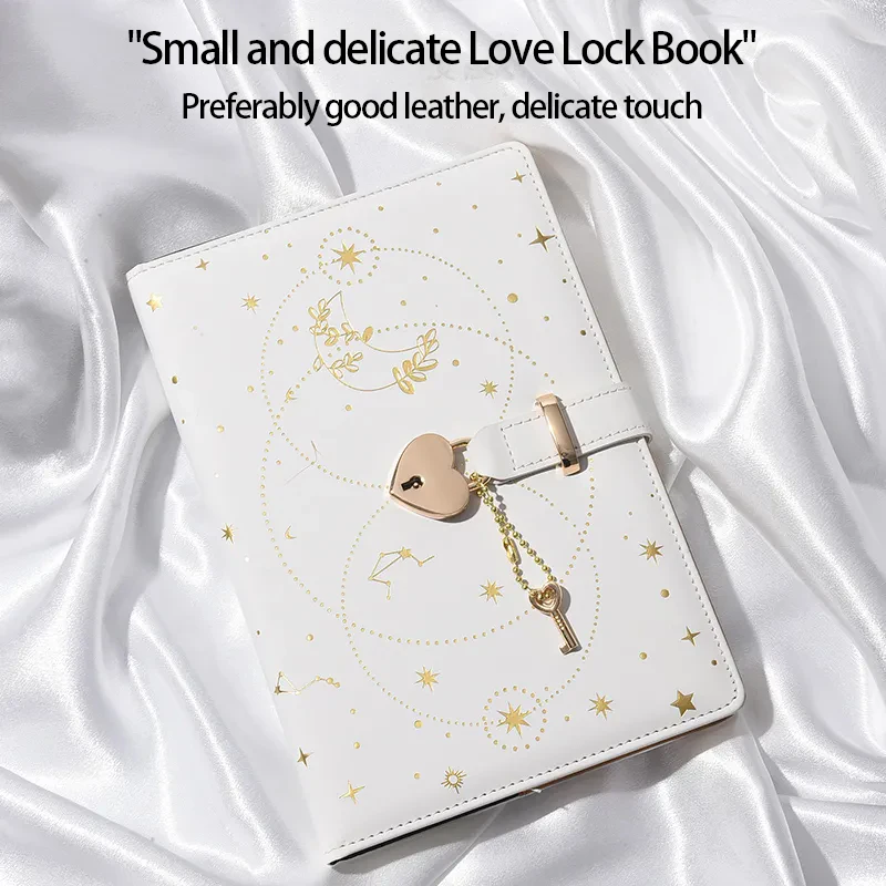 Student diary with lock High appearance level notebook Key lock ledger A5 New notebook Secret book